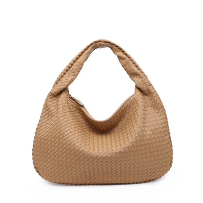 Woven Women's Bag Dumpling Bag New Simple Explosive Big Brand Shoulder Bag Autumn and Winter European and American Fashion Casual Big Bag