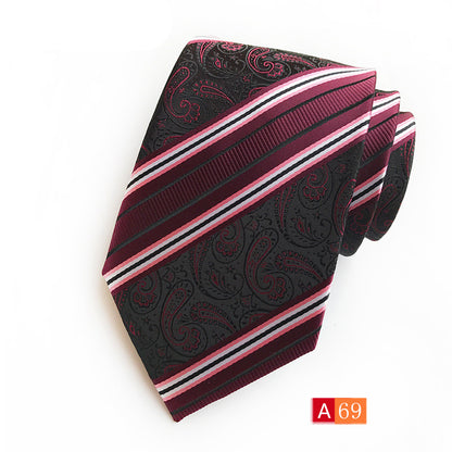 Source Factory Hot Jacquard Fabric Tie Men's Dress Business Suit Accessories Tie Wholesale
