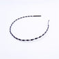 Iron black bottom wave spiral sports head hoop head buckle bath fine hairpin men's and girls universal wash hair hoop wholesale