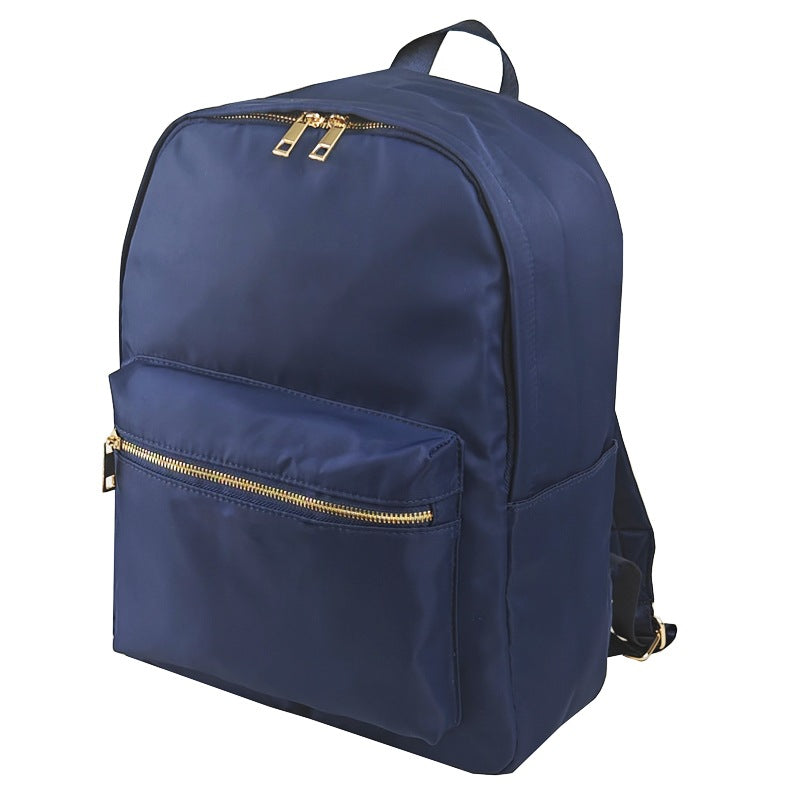 Cross-border Backpack Nylon Waterproof Rainbow Plaid Backpack Advanced Sense Niche Design Large Capacity Portable Backpack