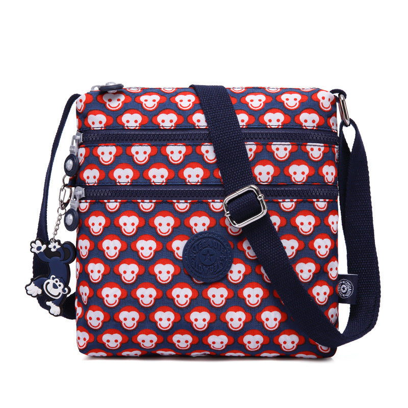Tigaotte One-Shoulder Cross-Body Bag, Lightweight Water-Repellent Nylon Casual Fashion Versatile Canvas Bag