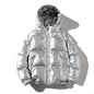 Cross-border 2022 winter foreign trade Men's glossy cotton-padded coat Korean style short stand collar cotton-padded coat trendy plus size men's cotton-padded jacket