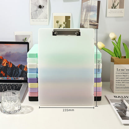 A4 folder paper material storage box student board clip writing pad multifunctional office file storage box