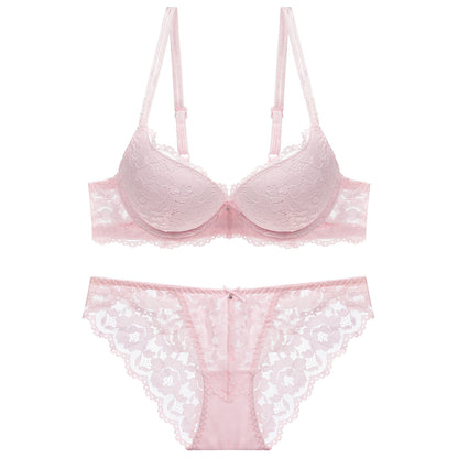 European and American Sexy Intimates for Women with Small Breasts, Push-Up Intimates, Breast Reduction, Anti-Sagging, Push-Up Bra Set, Bra