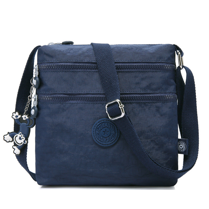 Tigaotte One-Shoulder Cross-Body Bag, Lightweight Water-Repellent Nylon Casual Fashion Versatile Canvas Bag