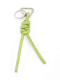 New triangle key chain PU hand-woven diamond key ring bag pendant key chain