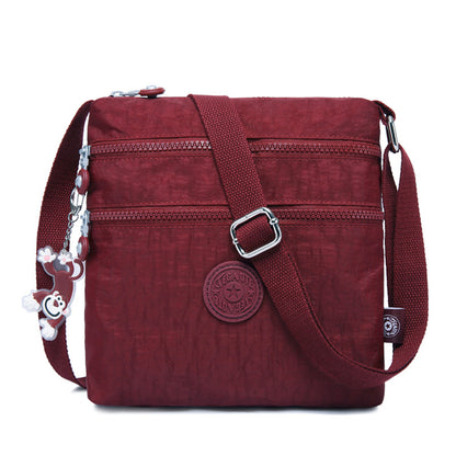 Tigaotte One-Shoulder Cross-Body Bag, Lightweight Water-Repellent Nylon Casual Fashion Versatile Canvas Bag