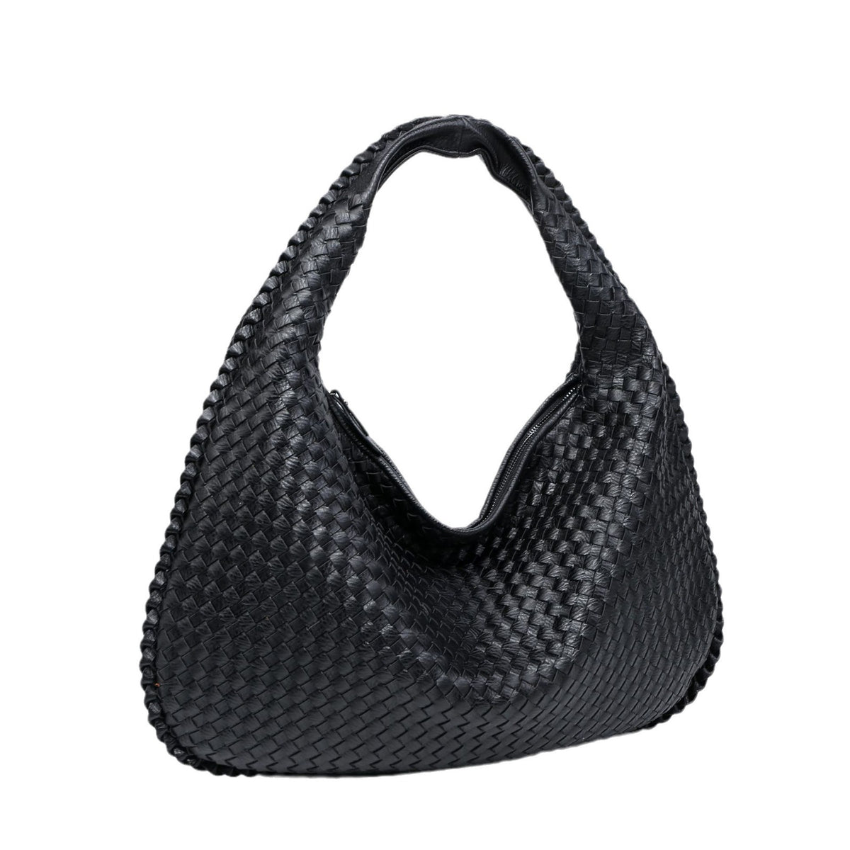 Woven Women's Bag Dumpling Bag New Simple Explosive Big Brand Shoulder Bag Autumn and Winter European and American Fashion Casual Big Bag