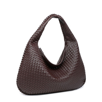 Woven Women's Bag Dumpling Bag New Simple Explosive Big Brand Shoulder Bag Autumn and Winter European and American Fashion Casual Big Bag