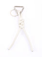 New triangle key chain PU hand-woven diamond key ring bag pendant key chain