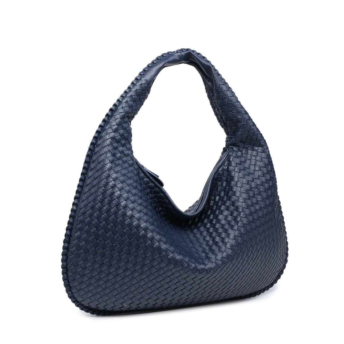 Woven Women's Bag Dumpling Bag New Simple Explosive Big Brand Shoulder Bag Autumn and Winter European and American Fashion Casual Big Bag