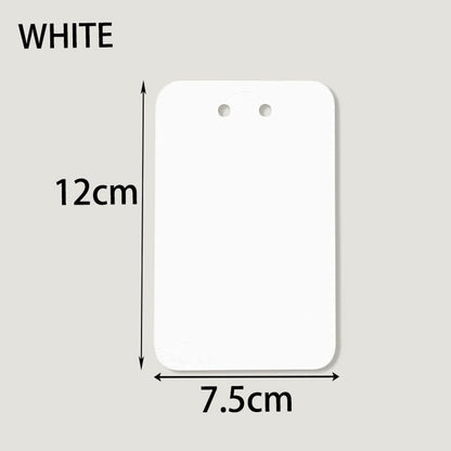 7.5*12cm key chain packing card Kraft paper card diy jewelry display cardboard key ring retail label
