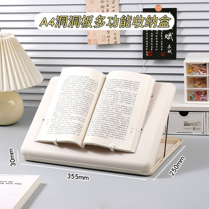 A4 folder paper material storage box student board clip writing pad multifunctional office file storage box