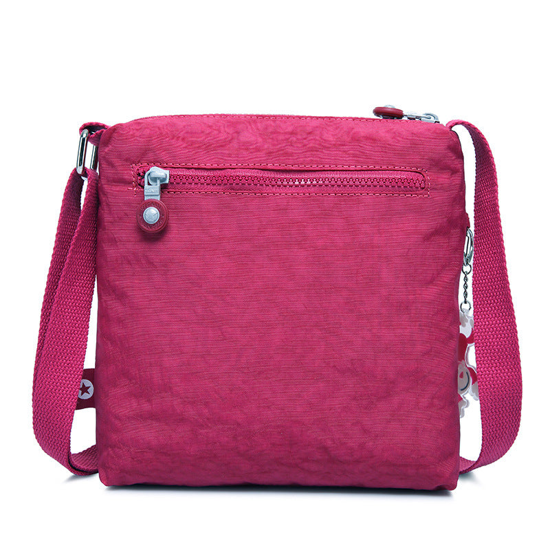 Tigaotte One-Shoulder Cross-Body Bag, Lightweight Water-Repellent Nylon Casual Fashion Versatile Canvas Bag