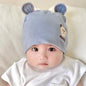 Katu Bear Infant Hat Spring & Fall 3-6-12 Months Male and Female Baby Pullover Hat Cotton 100-Day Sleeping Hat
