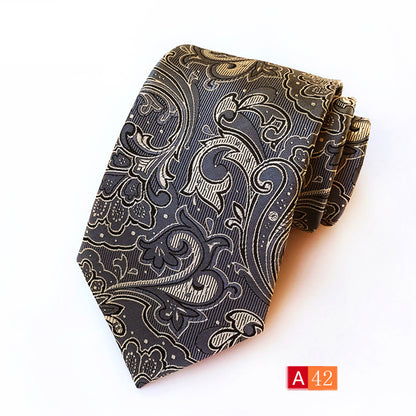 Source Factory Hot Jacquard Fabric Tie Men's Dress Business Suit Accessories Tie Wholesale